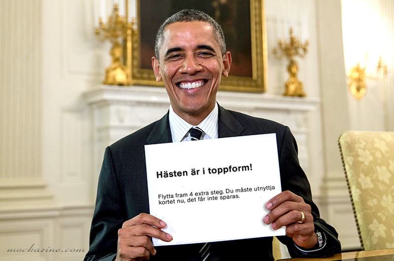 Obama hejar på.